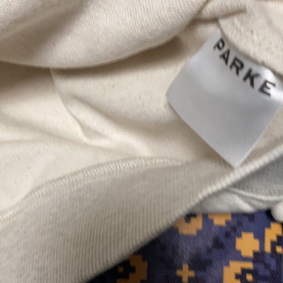 Parke Heather Grey Mock Neck Sweatershirt with Maroon Varsity logo size L / XL - Picture 7 of 7